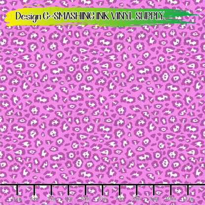 Pink Cheetah ★ Pattern Vinyl | Faux Leather | Sublimation (TAT 3 BUS DAYS)