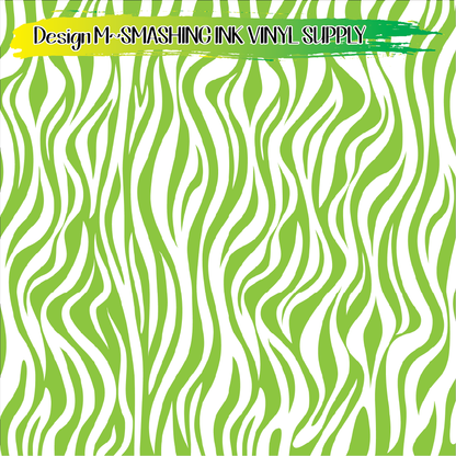 Lime White Animal Print ★ Pattern Vinyl | Faux Leather | Sublimation (TAT 3 BUS DAYS)