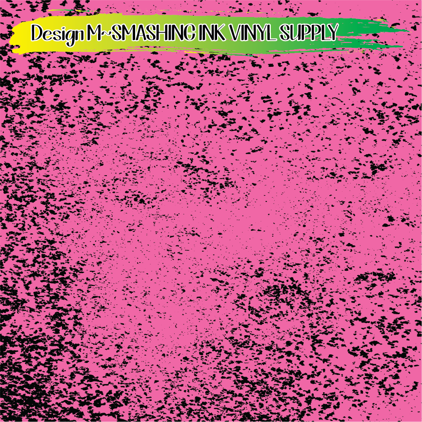 Light Pink Black Distress ★ Pattern Vinyl | Faux Leather | Sublimation (TAT 3 BUS DAYS)