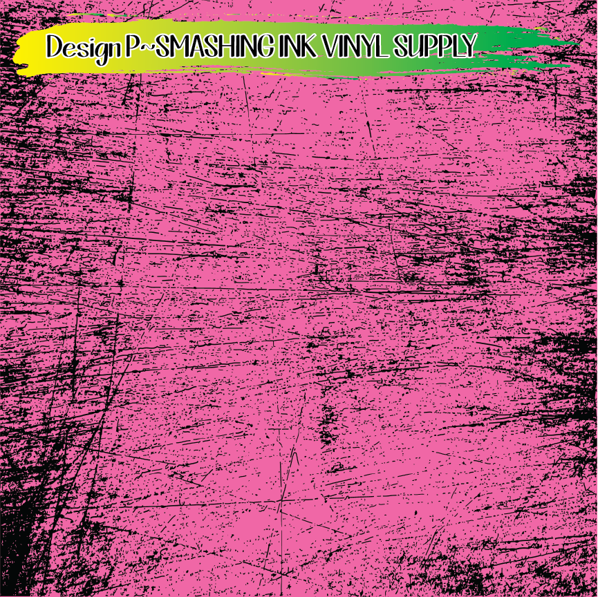 Light Pink Black Distress ★ Pattern Vinyl | Faux Leather | Sublimation (TAT 3 BUS DAYS)