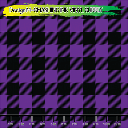 Purple Pink Buffalo Plaid ★ Laser Safe Adhesive Film (TAT 3 BUS DAYS)