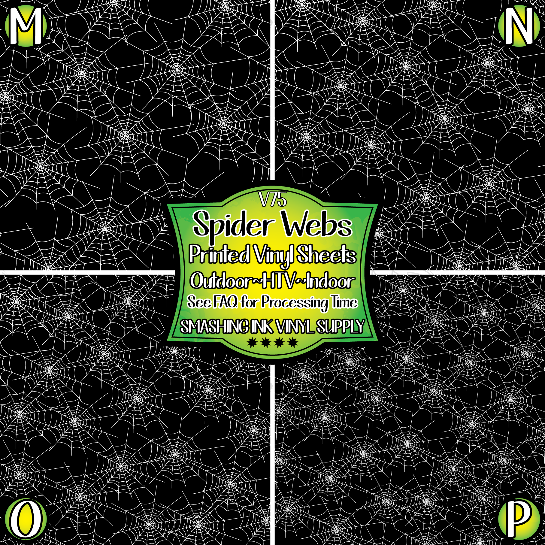 Spider Webs ★ Pattern Vinyl | Faux Leather | Sublimation (TAT 3 BUS DA ...