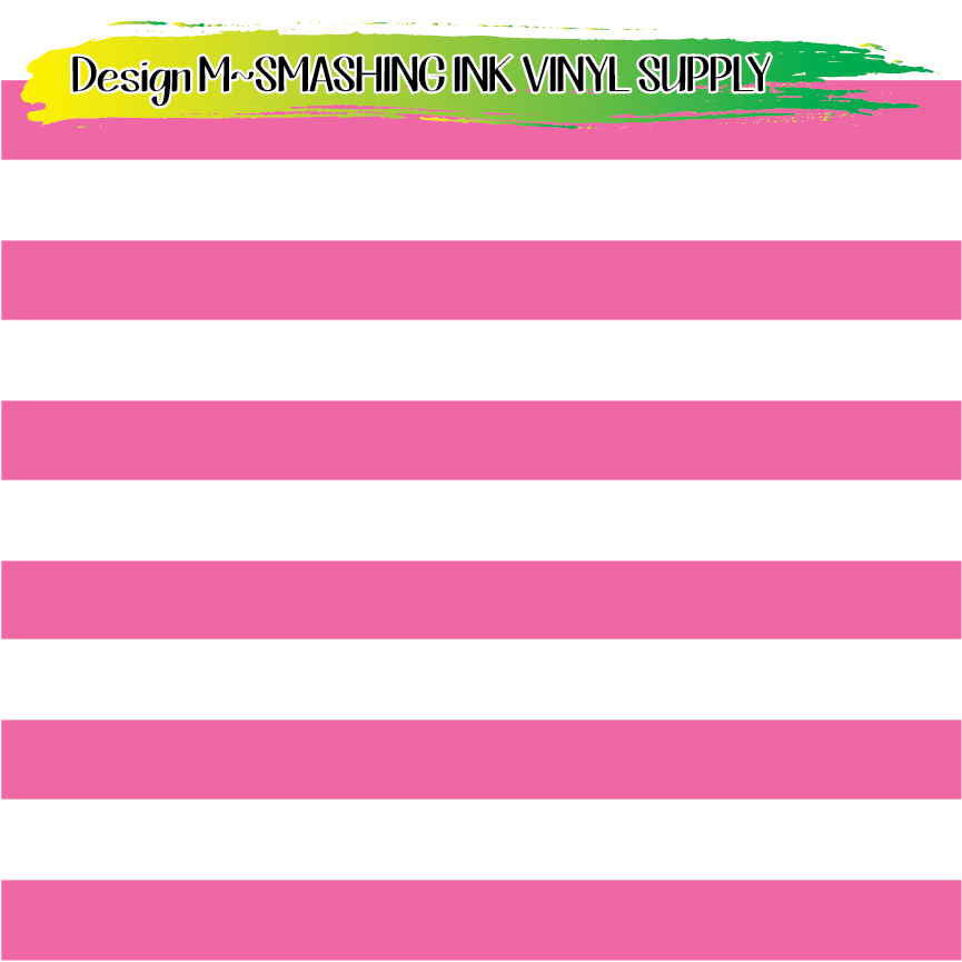 Pink White Stripes ★ Pattern Vinyl | Faux Leather | Sublimation (TAT 3 BUS DAYS)