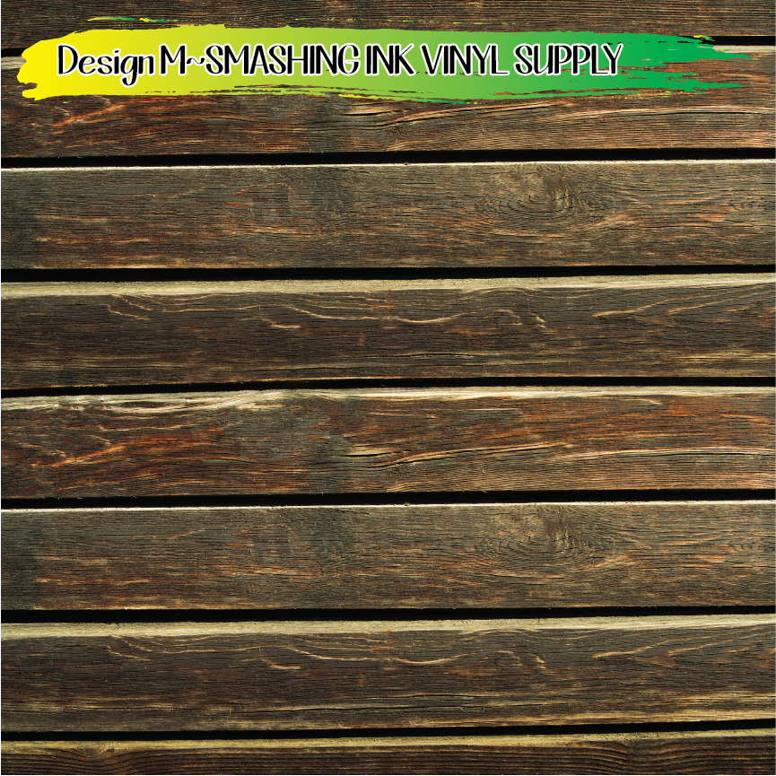 Brown Wood ★ Pattern Vinyl | Faux Leather | Sublimation (TAT 3 BUS DAYS)
