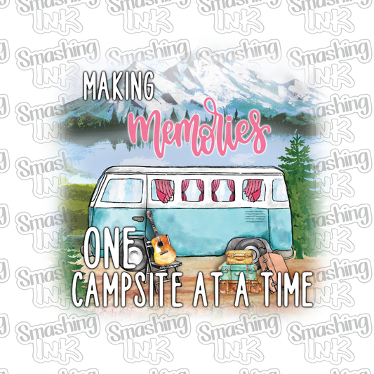Making Campsite Memories - Heat Transfer | DTF | Sublimation (TAT 3 BUS DAYS) [9F-18HTV]
