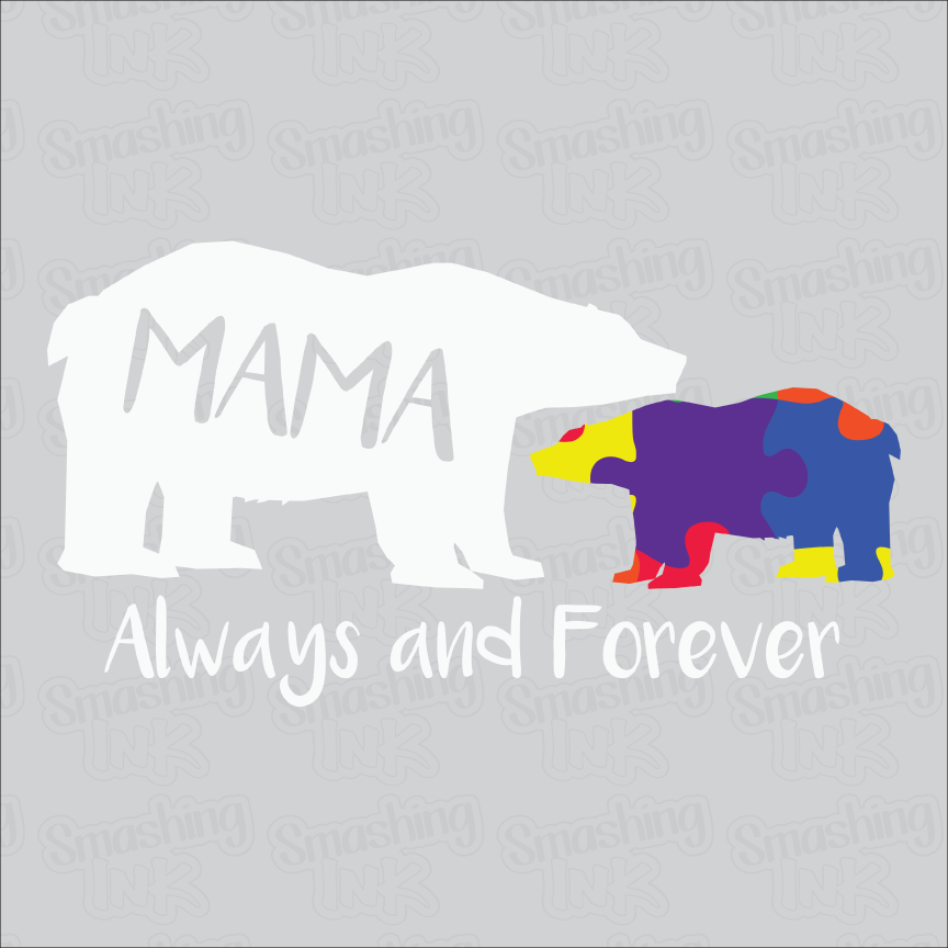 Mama Always And Forever - Heat Transfer | DTF | Sublimation (TAT 3 BUS DAYS) [7C-7HTV]