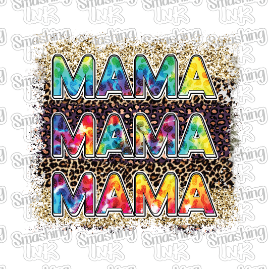 Mama Mama Mama - Heat Transfer | DTF | Sublimation (TAT 3 BUS DAYS) [4N29-9HTV]