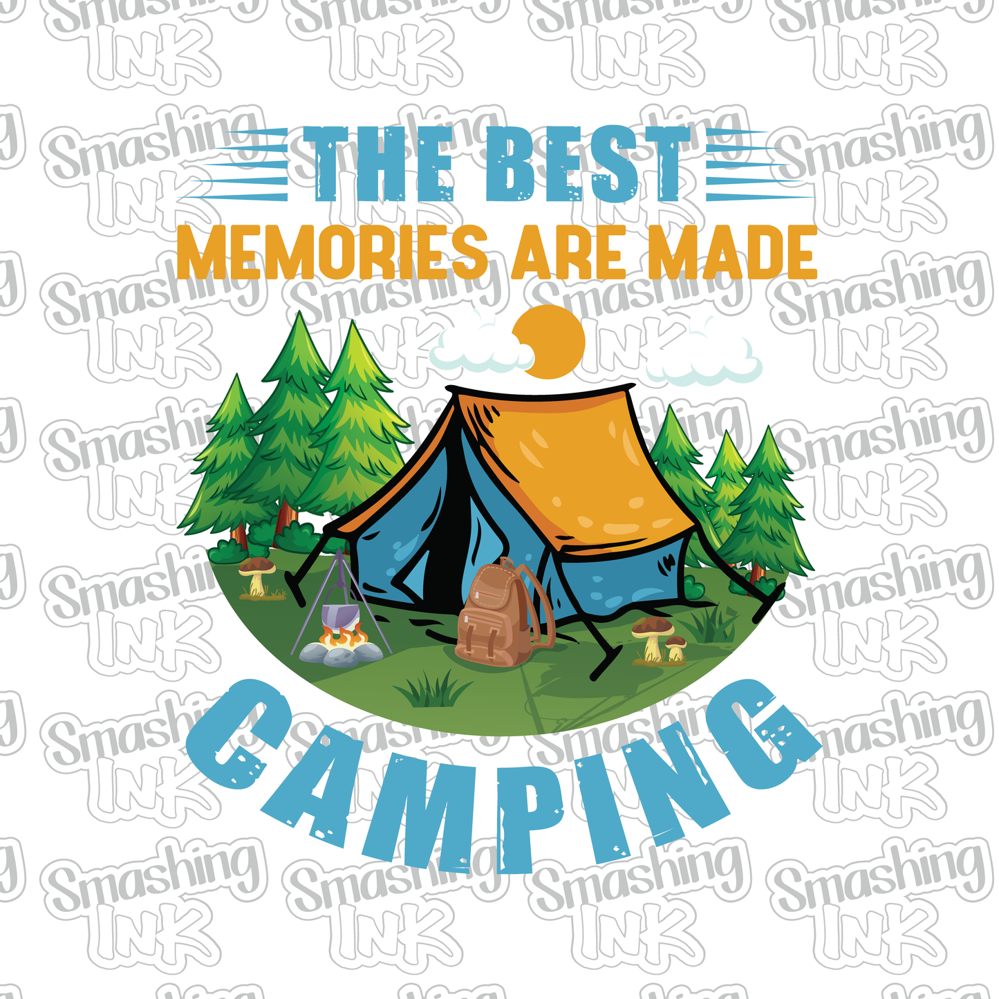 Memories Are Made Camping - Heat Transfer | DTF | Sublimation (TAT 3 BUS DAYS) [9F-3HTV]