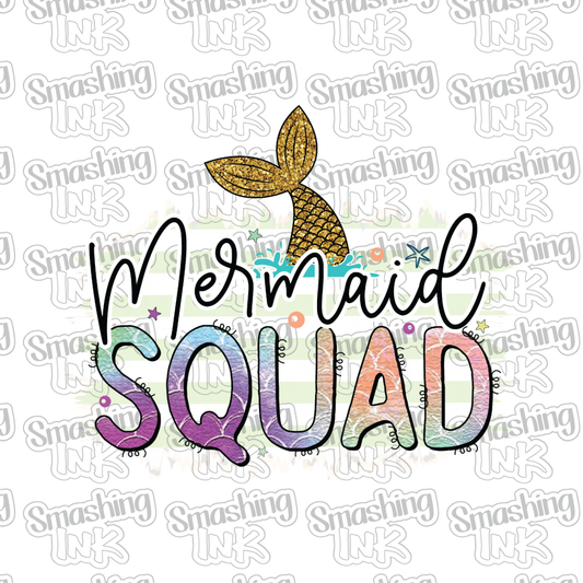 Mermaid Squad - Heat Transfer | DTF | Sublimation (TAT 3 BUS DAYS) [6D-12HTV]