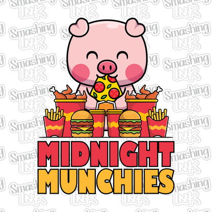 Midnight Munchies - Heat Transfer | DTF | Sublimation (TAT 3 BUS DAYS) [8D-8HTV]