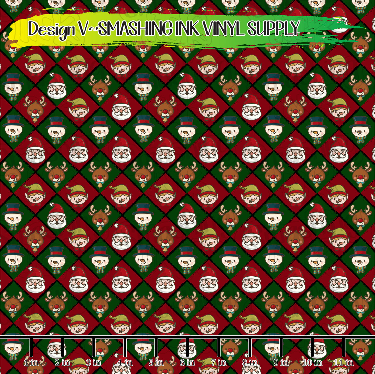 Christmas Characters  ★ Pattern Vinyl | Faux Leather | Sublimation (TAT 3 BUS DAYS)