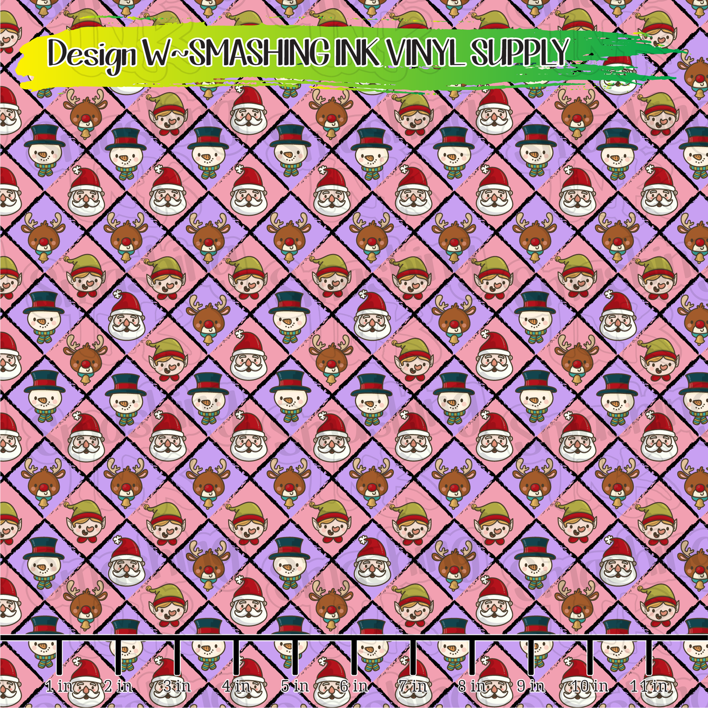 Christmas Characters  ★ Pattern Vinyl | Faux Leather | Sublimation (TAT 3 BUS DAYS)