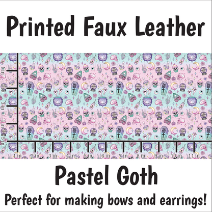 Pastel Goth - Faux Leather Sheet (SHIPS IN 3 BUS DAYS)