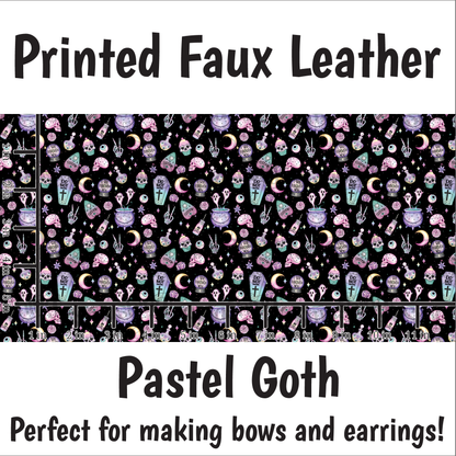 Pastel Goth - Faux Leather Sheet (SHIPS IN 3 BUS DAYS)