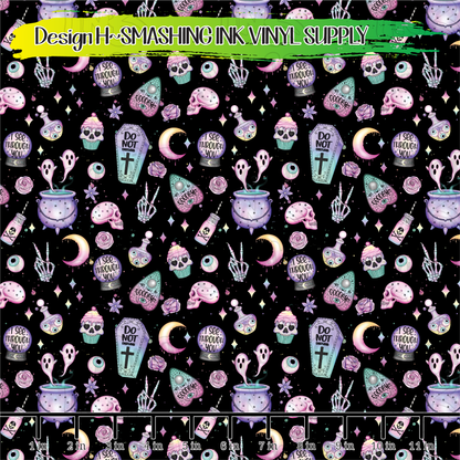 Pastel Goth ★ Pattern Vinyl | Faux Leather | Sublimation (TAT 3 BUS DAYS)