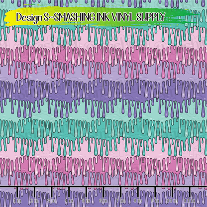 Pastel Drips ★ Pattern Vinyl | Faux Leather | Sublimation (TAT 3 BUS DAYS)