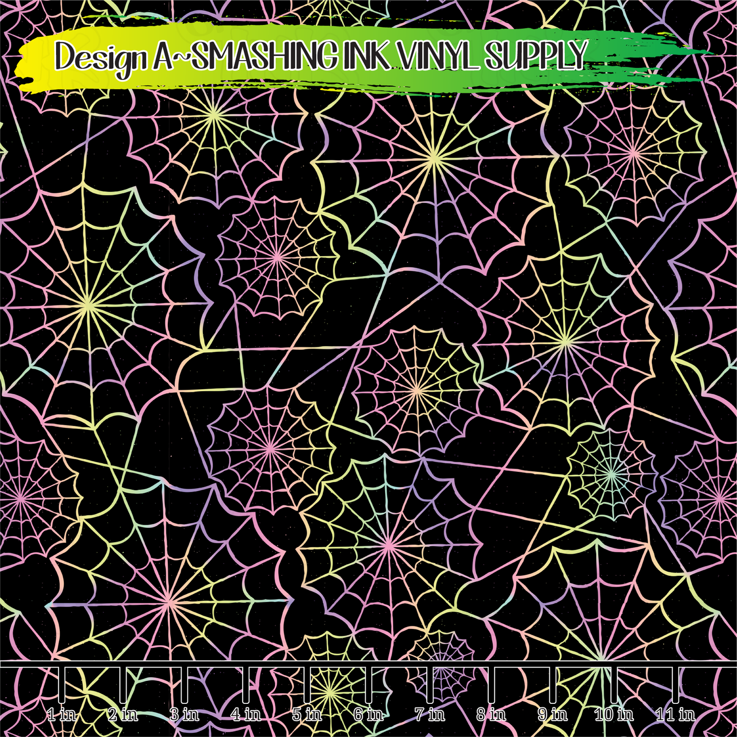 Pastel Spider Webs ★ Pattern Vinyl | Faux Leather | Sublimation (TAT 3 BUS DAYS)