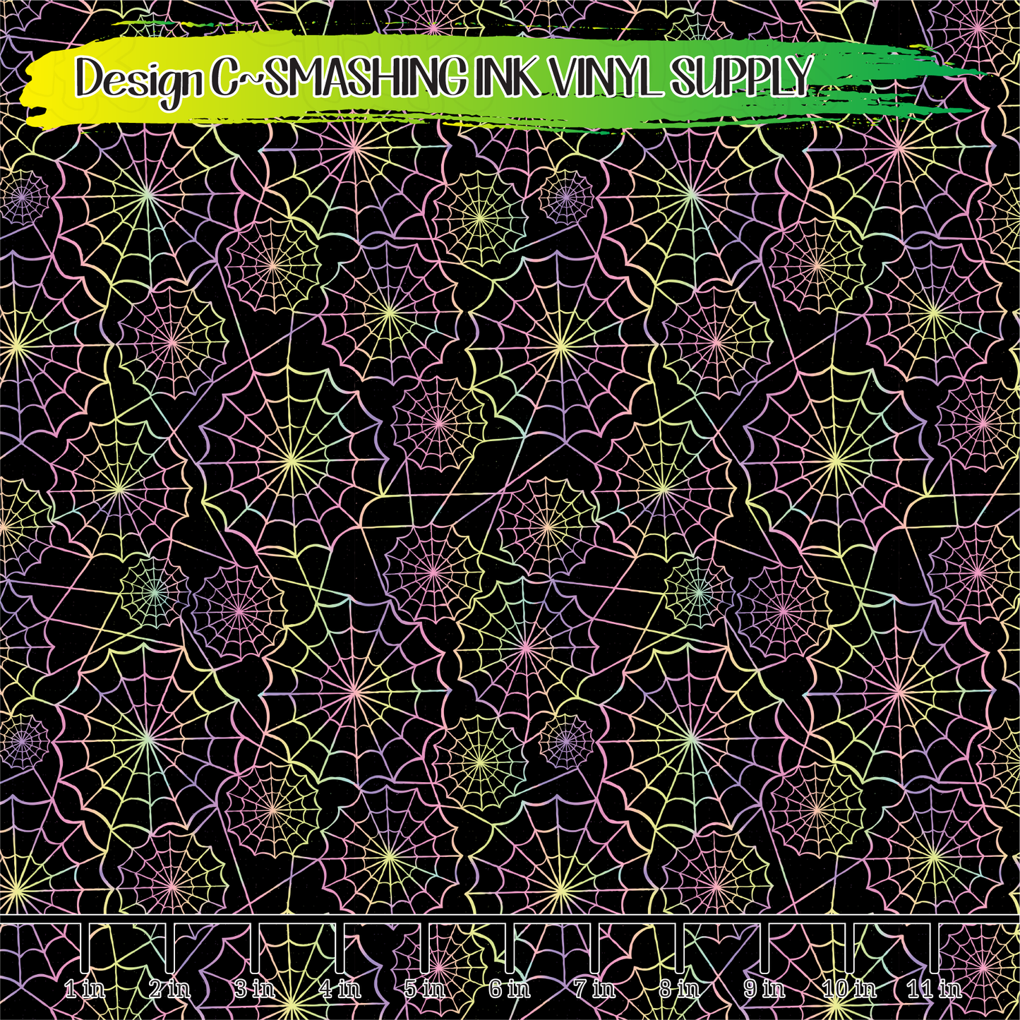 Pastel Spider Webs ★ Pattern Vinyl | Faux Leather | Sublimation (TAT 3 BUS DAYS)