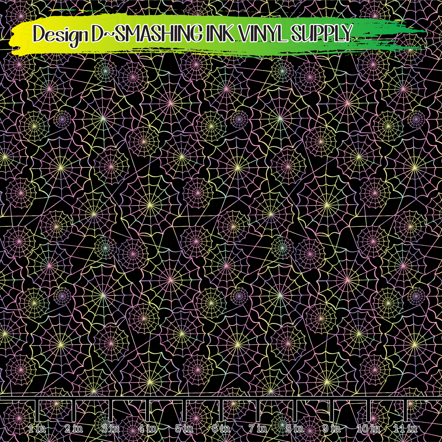 Pastel Spider Webs ★ Pattern Vinyl | Faux Leather | Sublimation (TAT 3 BUS DAYS)