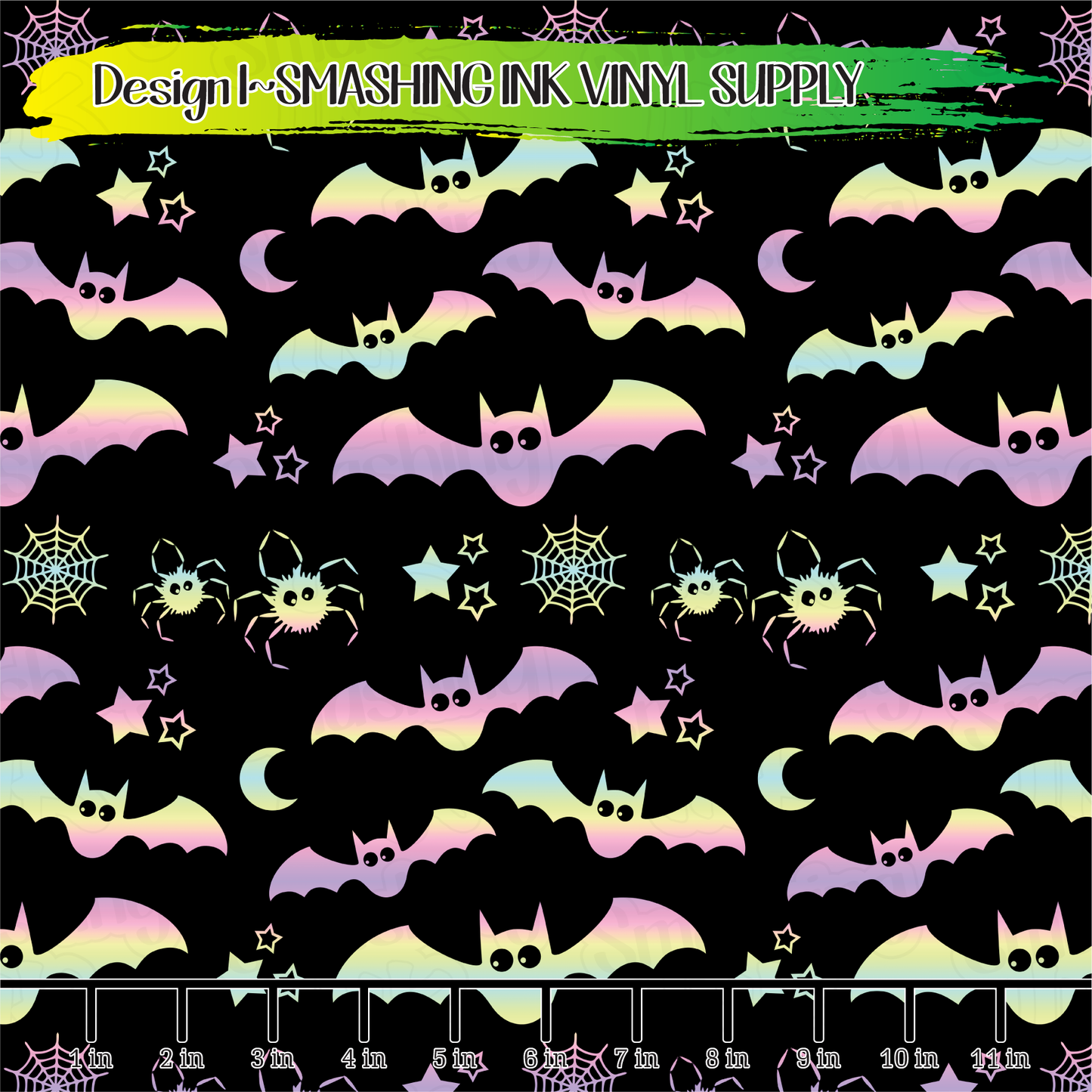 Pastel Bats ★ Pattern Vinyl | Faux Leather | Sublimation (TAT 3 BUS DAYS)