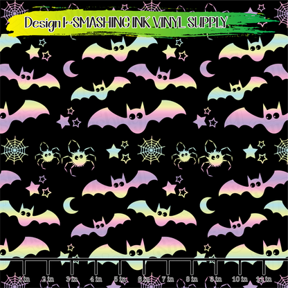 Pastel Bats ★ Pattern Vinyl | Faux Leather | Sublimation (TAT 3 BUS DAYS)