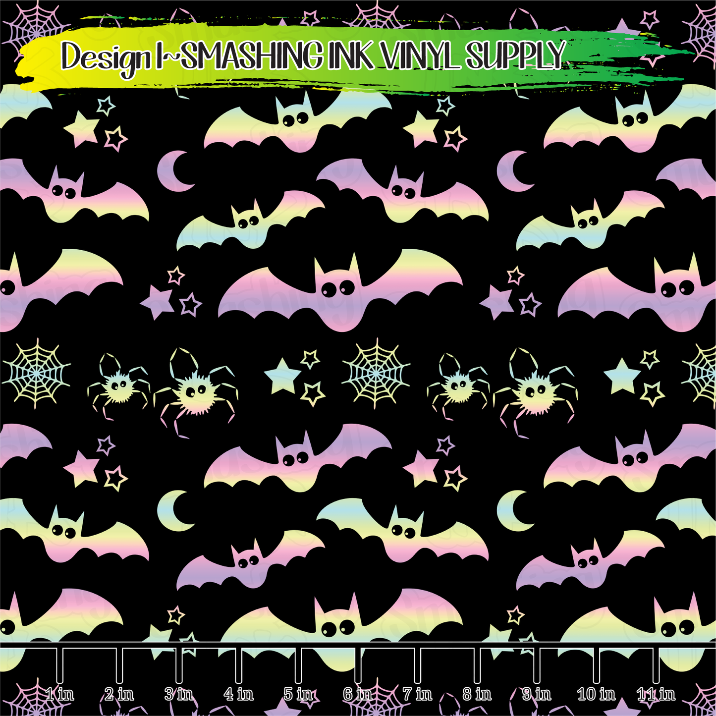 Pastel Bats ★ Laser Safe Adhesive Film (TAT 3 BUS DAYS)