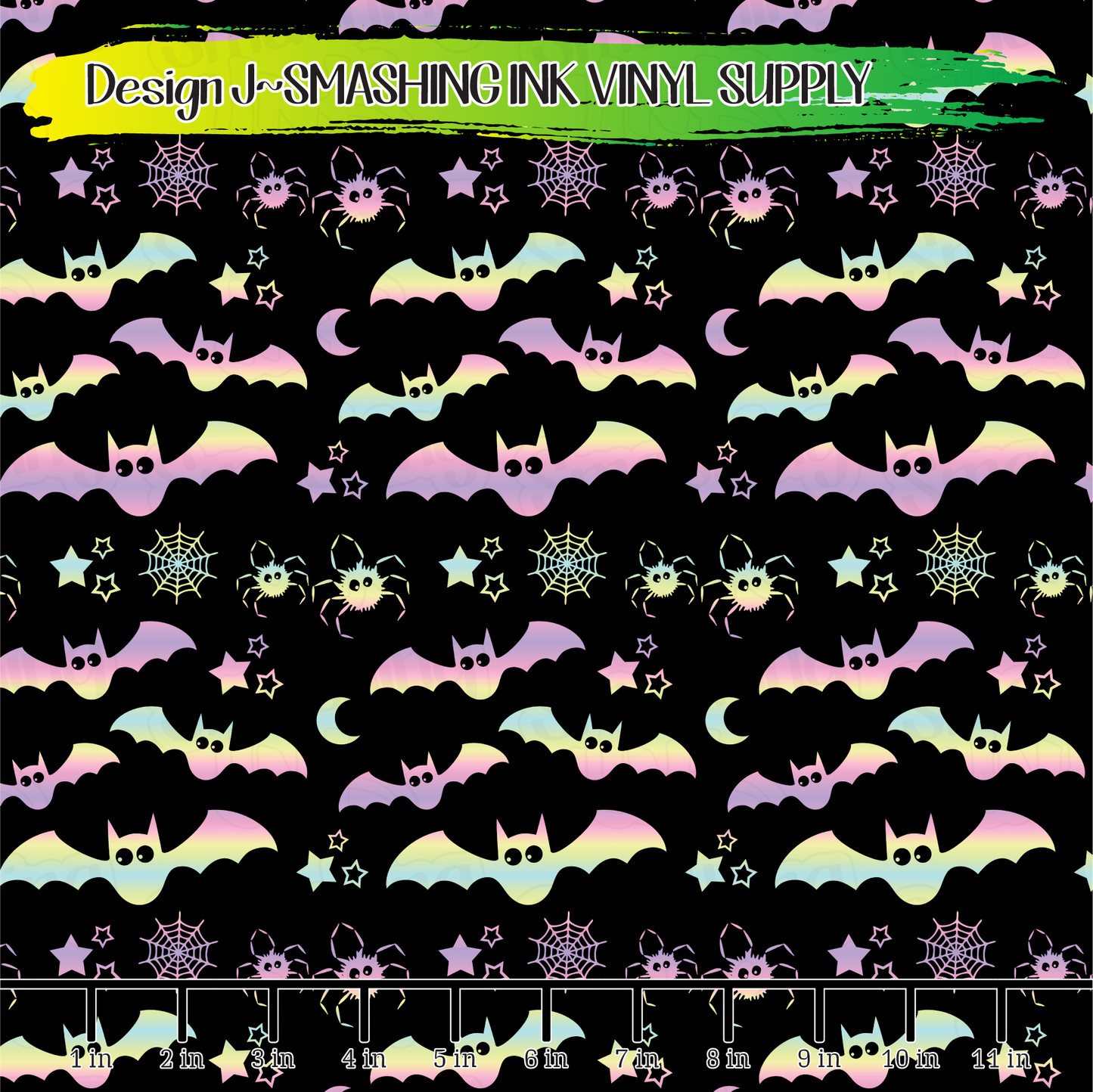 Pastel Bats ★ Pattern Vinyl | Faux Leather | Sublimation (TAT 3 BUS DAYS)