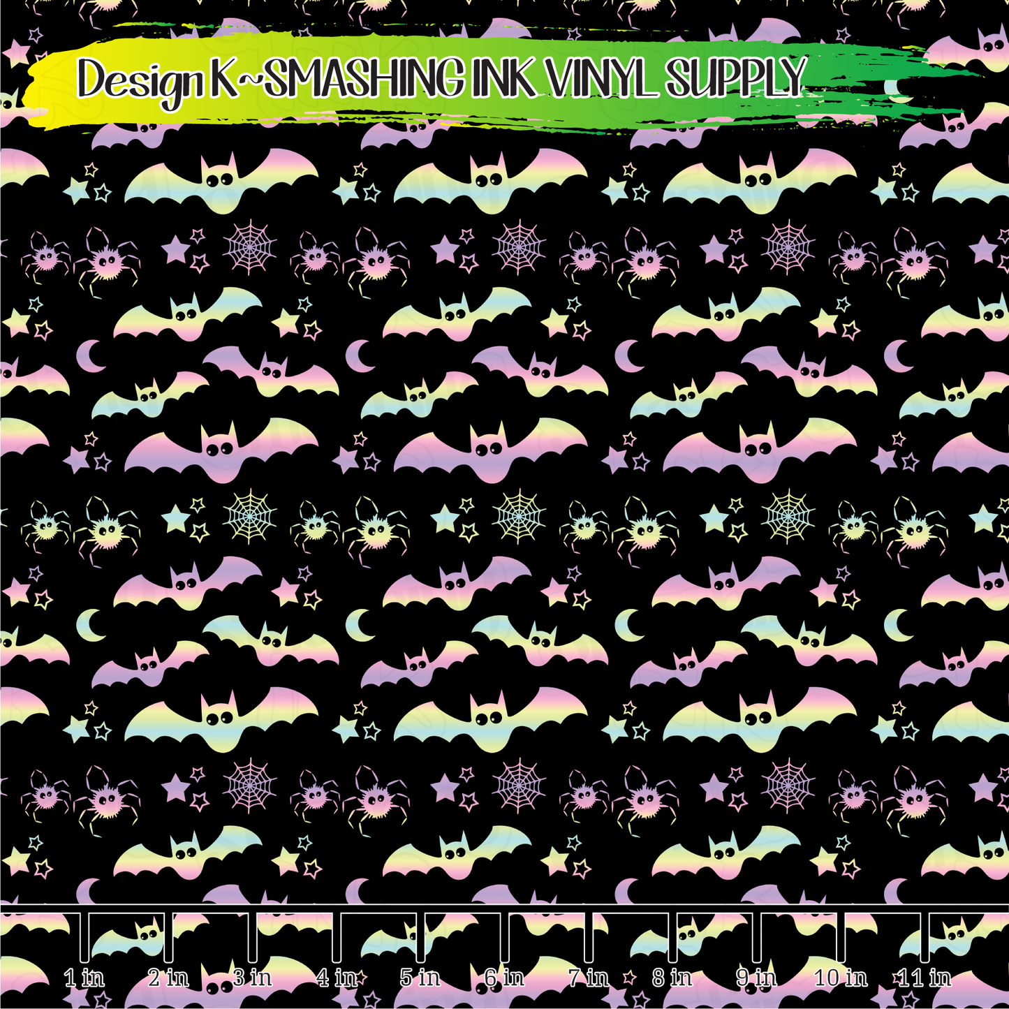 Pastel Bats ★ Laser Safe Adhesive Film (TAT 3 BUS DAYS)