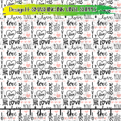 Valentines Objects ★ Pattern Vinyl | Faux Leather | Sublimation (TAT 3 BUS DAYS)