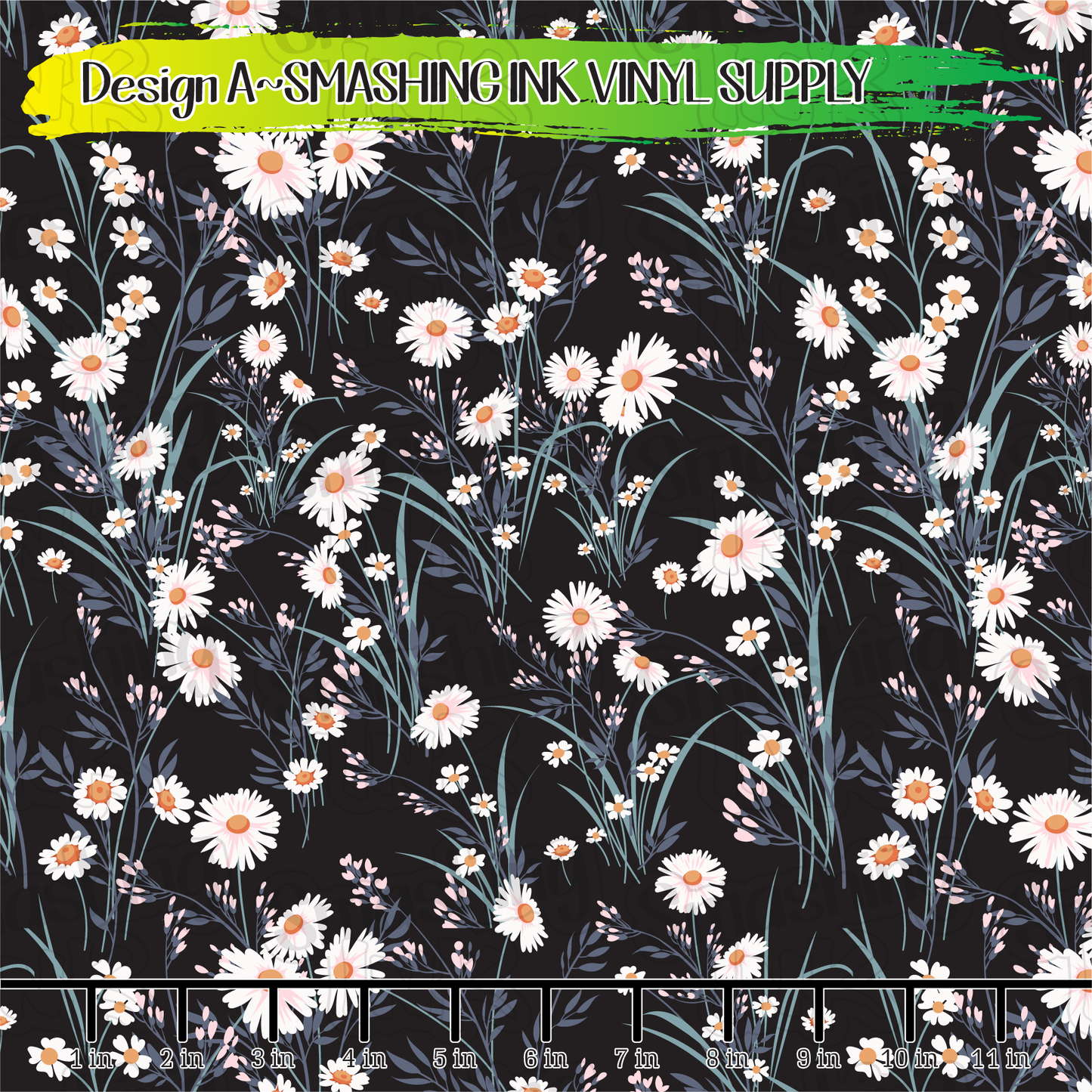 Daisy Patterns - Pattern Vinyl | Faux Leather | Sublimation (TAT 3 BUS DAYS)