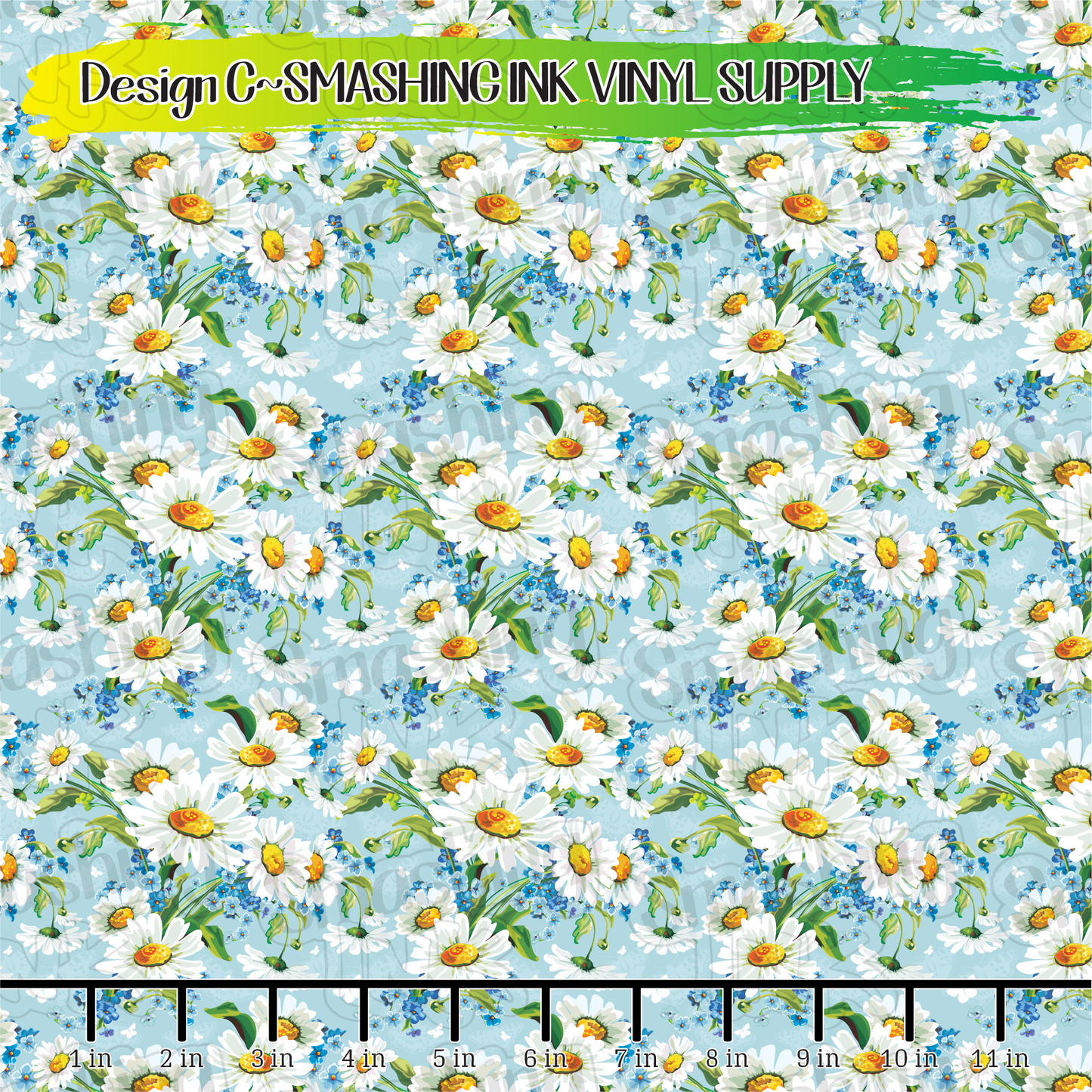 Daisy Patterns - Pattern Vinyl | Faux Leather | Sublimation (TAT 3 BUS DAYS)