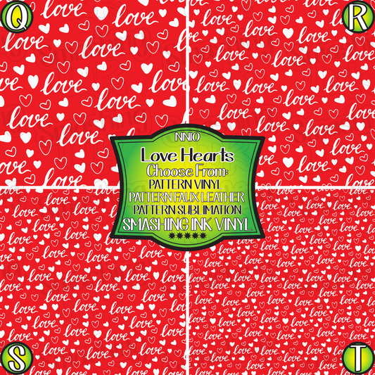 Love Hearts ★ Laser Safe Adhesive Film (TAT 3 BUS DAYS)