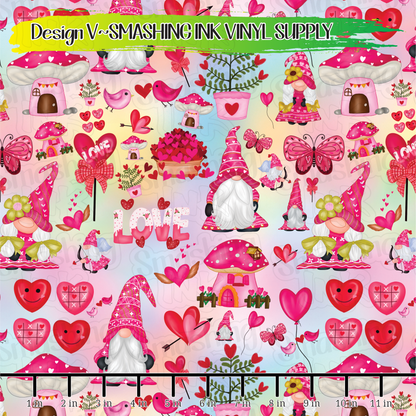 Valentine Gnomes ★ Laser Safe Adhesive Film (TAT 3 BUS DAYS)