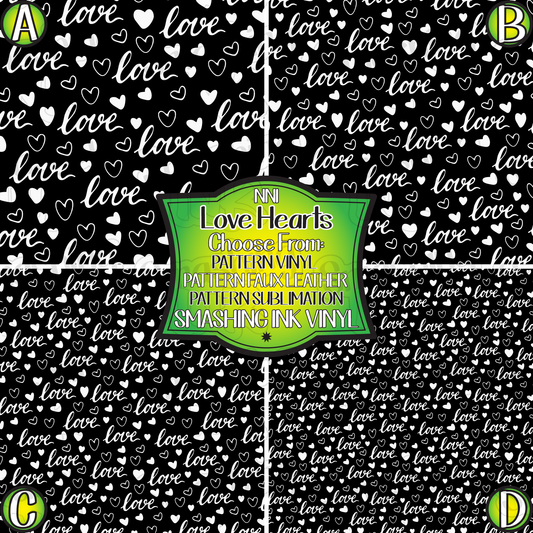 Love Hearts ★ Laser Safe Adhesive Film (TAT 3 BUS DAYS)