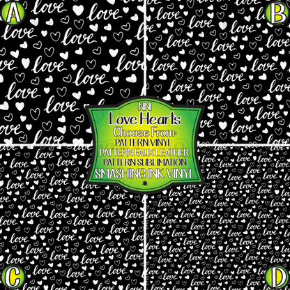 Love Hearts ★ Laser Safe Adhesive Film (TAT 3 BUS DAYS)