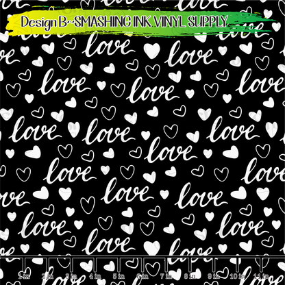 Love Hearts ★ Laser Safe Adhesive Film (TAT 3 BUS DAYS)