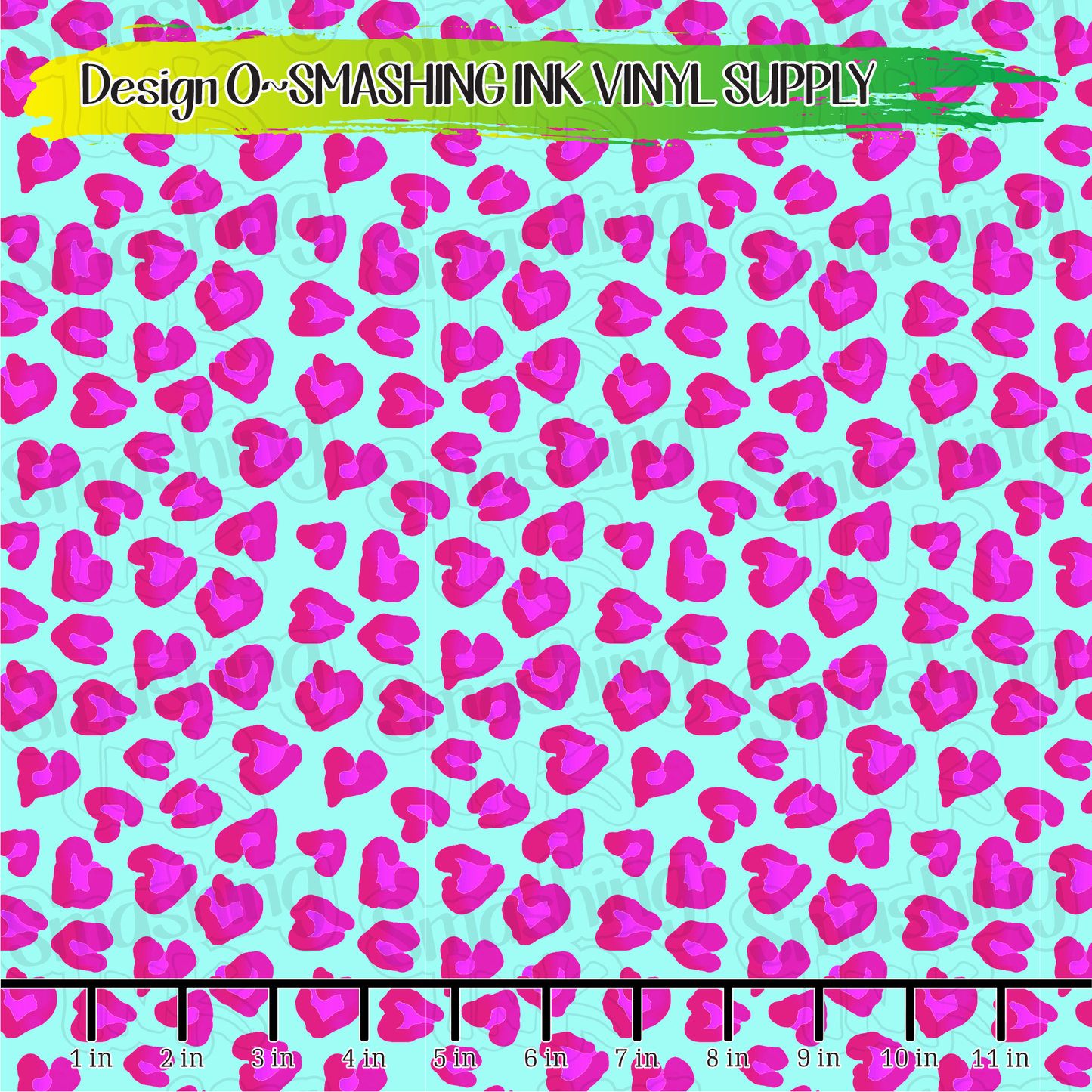 Leopard Hearts - Pattern Vinyl | Faux Leather | Sublimation (TAT 3 BUS DAYS)