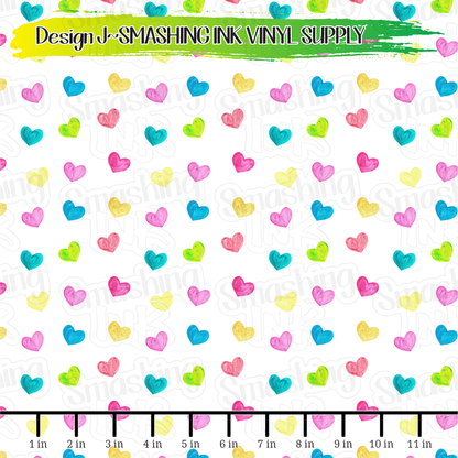 Neon Hearts ★ Laser Safe Adhesive Film (TAT 3 BUS DAYS)