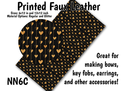 Hearts on a String - Faux Leather Sheet (SHIPS IN 3 BUS DAYS)
