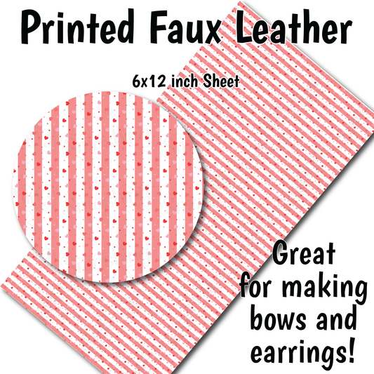 Cute Valentine - Faux Leather Sheet (SHIPS IN 3 BUS DAYS)