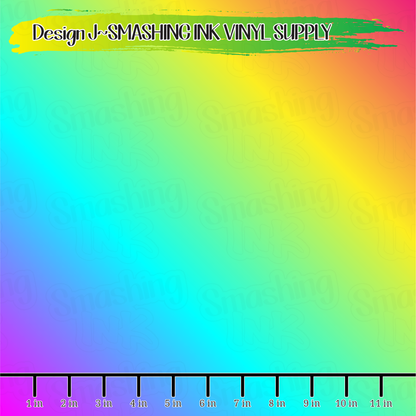 Rainbow Ombre ★ Pattern Vinyl | Faux Leather | Sublimation (TAT 3 BUS DAYS)