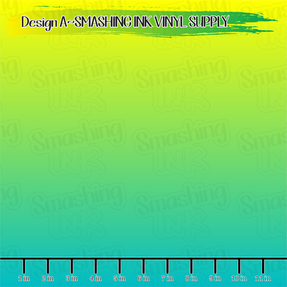 Green Yellow Ombre ★ Pattern Vinyl | Faux Leather | Sublimation (TAT 3 BUS DAYS)