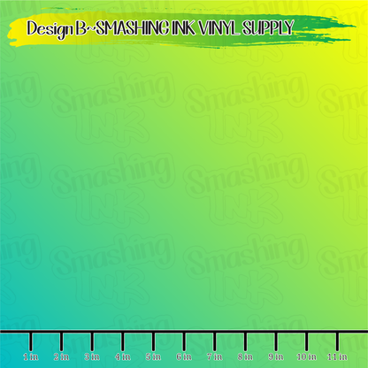 Green Yellow Ombre ★ Pattern Vinyl | Faux Leather | Sublimation (TAT 3 BUS DAYS)