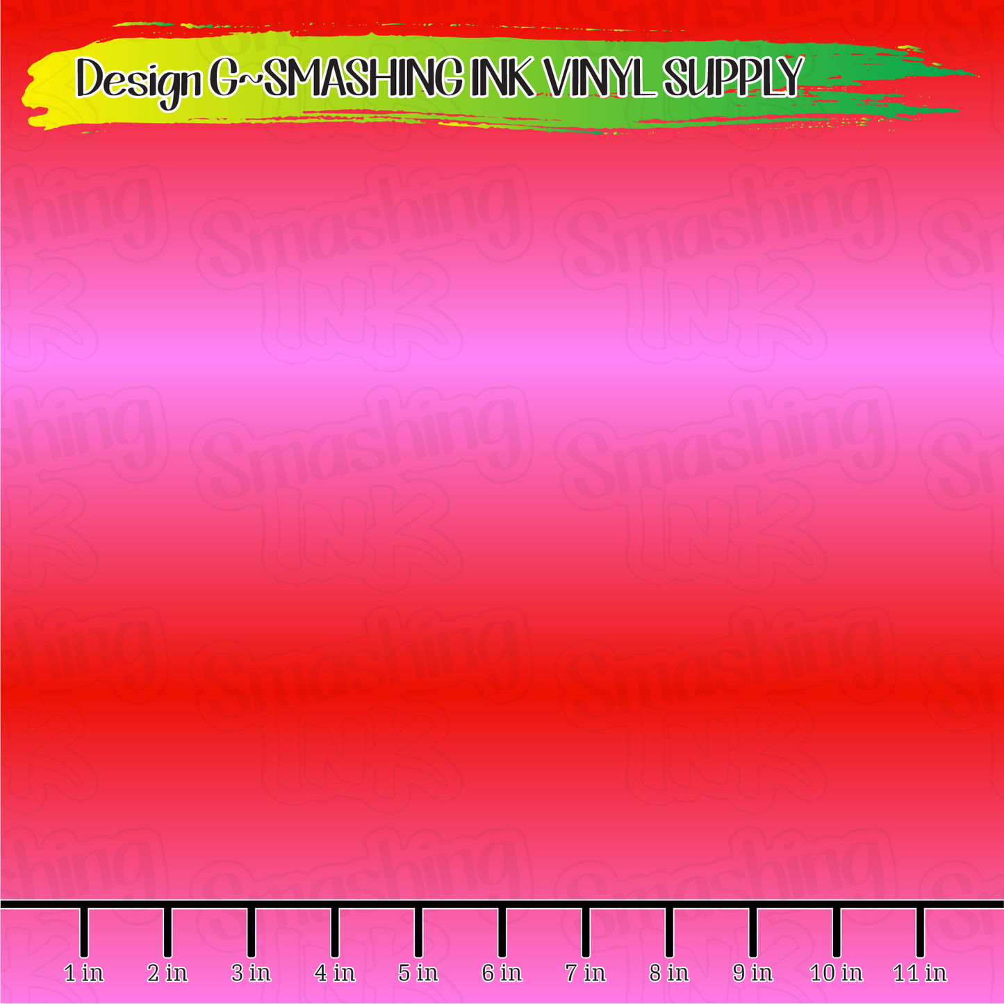 Pink Red Ombre  ★ Pattern Vinyl | Faux Leather | Sublimation (TAT 3 BUS DAYS)
