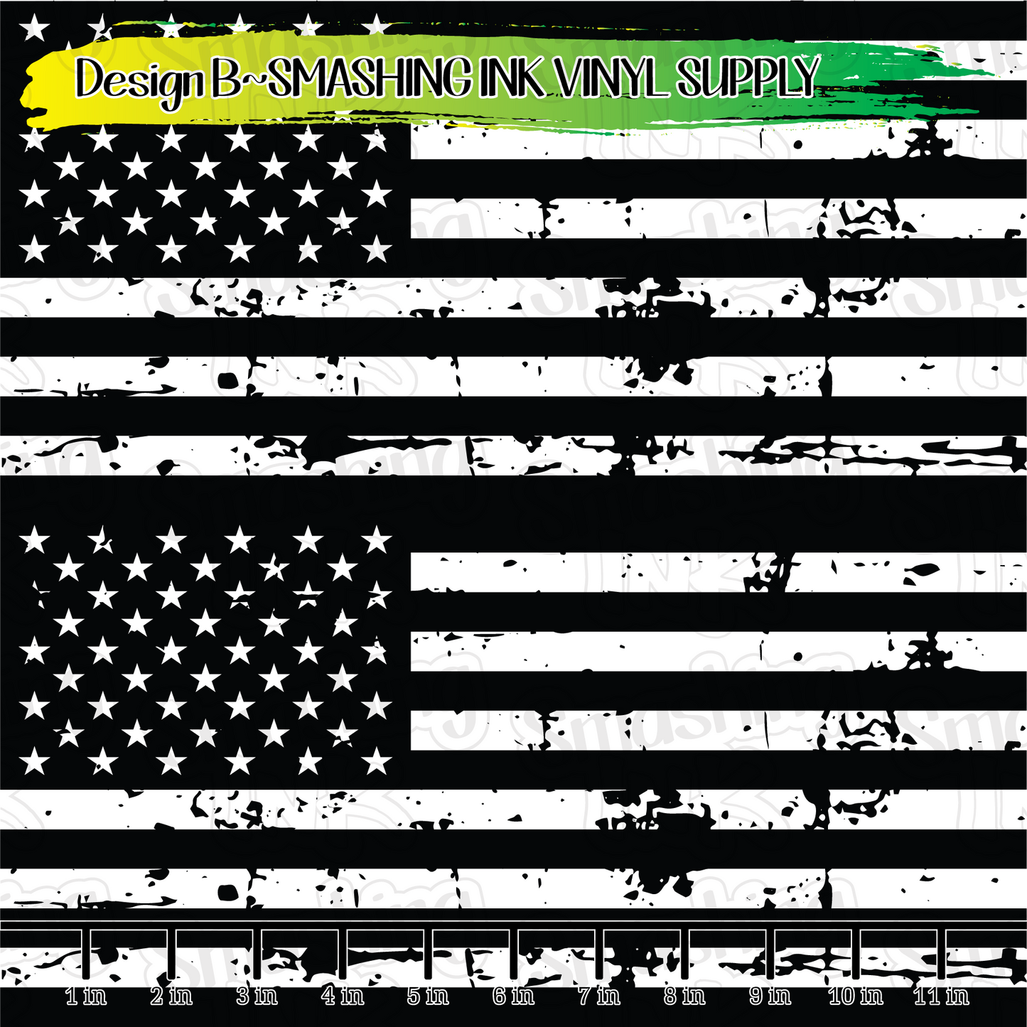 Black and White Flags ★ Laser Safe Adhesive Film (TAT 3 BUS DAYS)