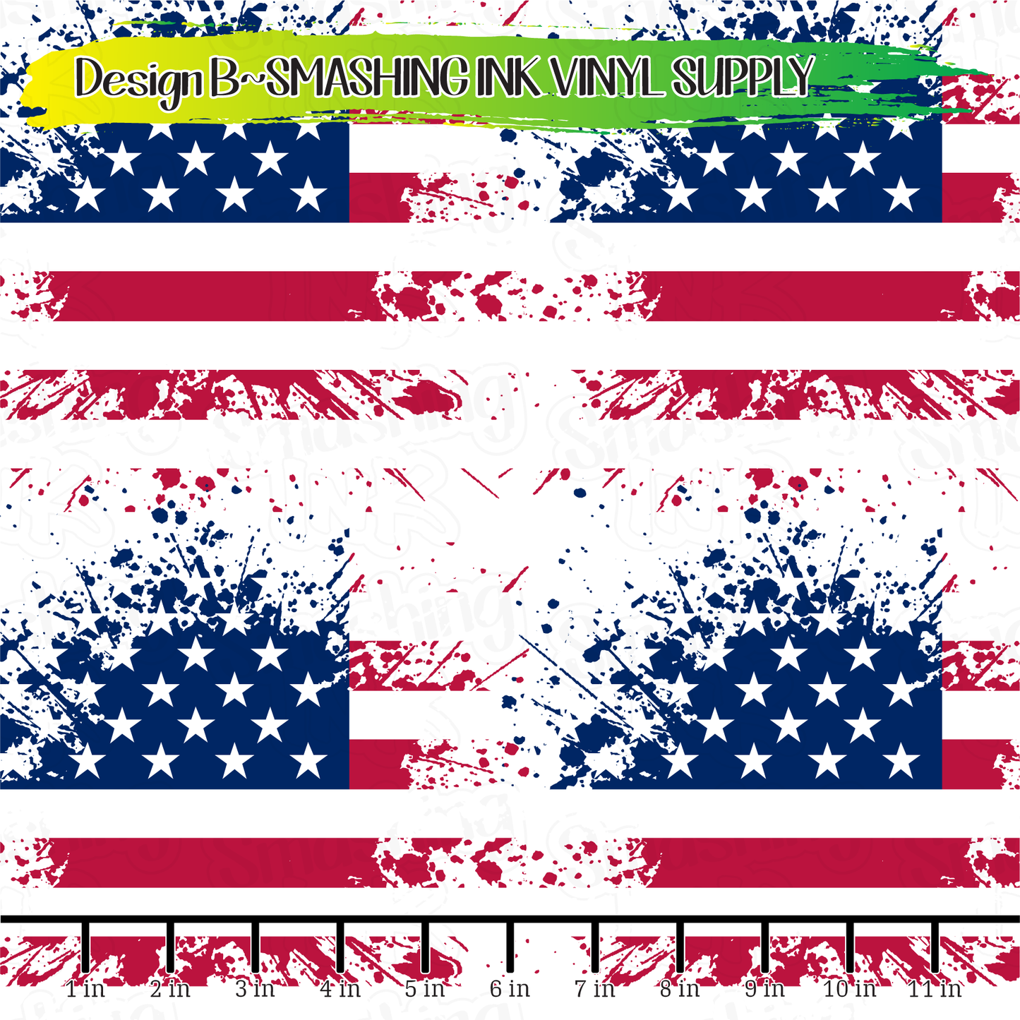 Splatter Flag ★ Laser Safe Adhesive Film (TAT 3 BUS DAYS)