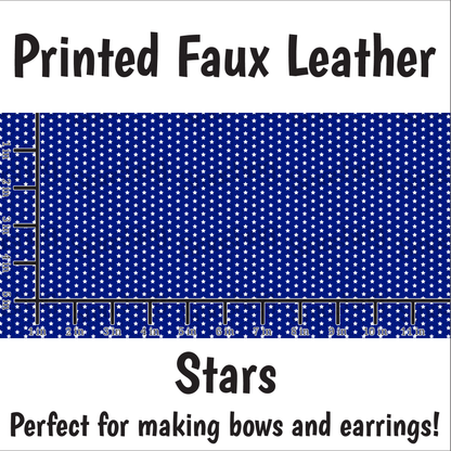 Stars - Faux Leather Sheet (SHIPS IN 3 BUS DAYS)