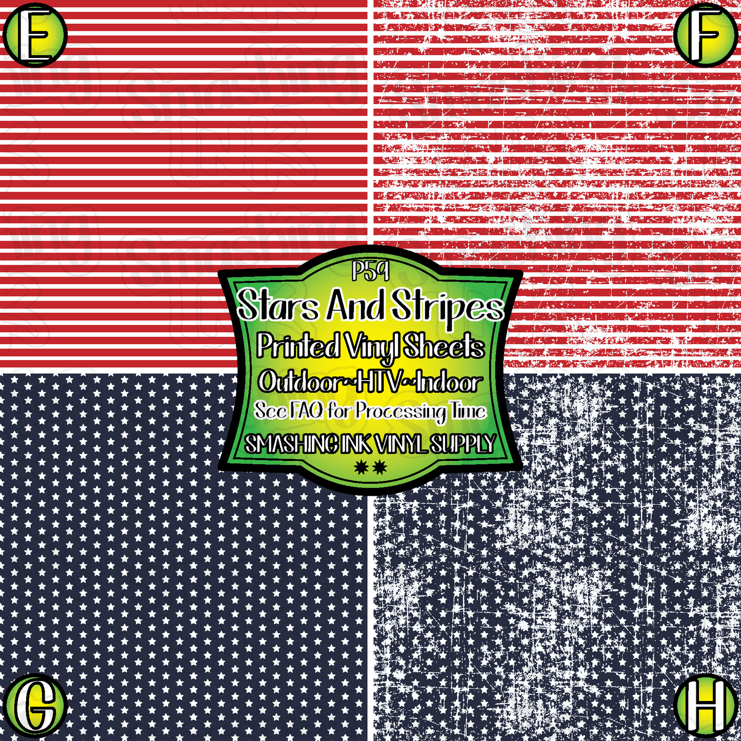 Small Scale Stars and Stripes ★ Pattern Vinyl | Faux Leather | Sublimation (TAT 3 BUS DAYS)