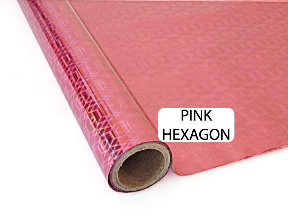 Pink Hexagon - Heat Transfer Foil Foil
