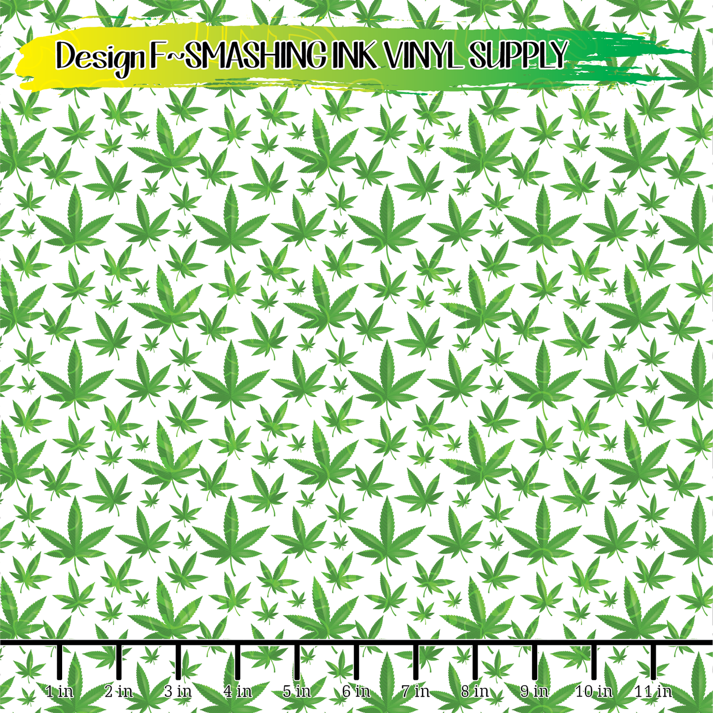Cannabis Pot Leaf ★ Pattern Vinyl | Faux Leather | Sublimation (TAT 3 BUS DAYS)